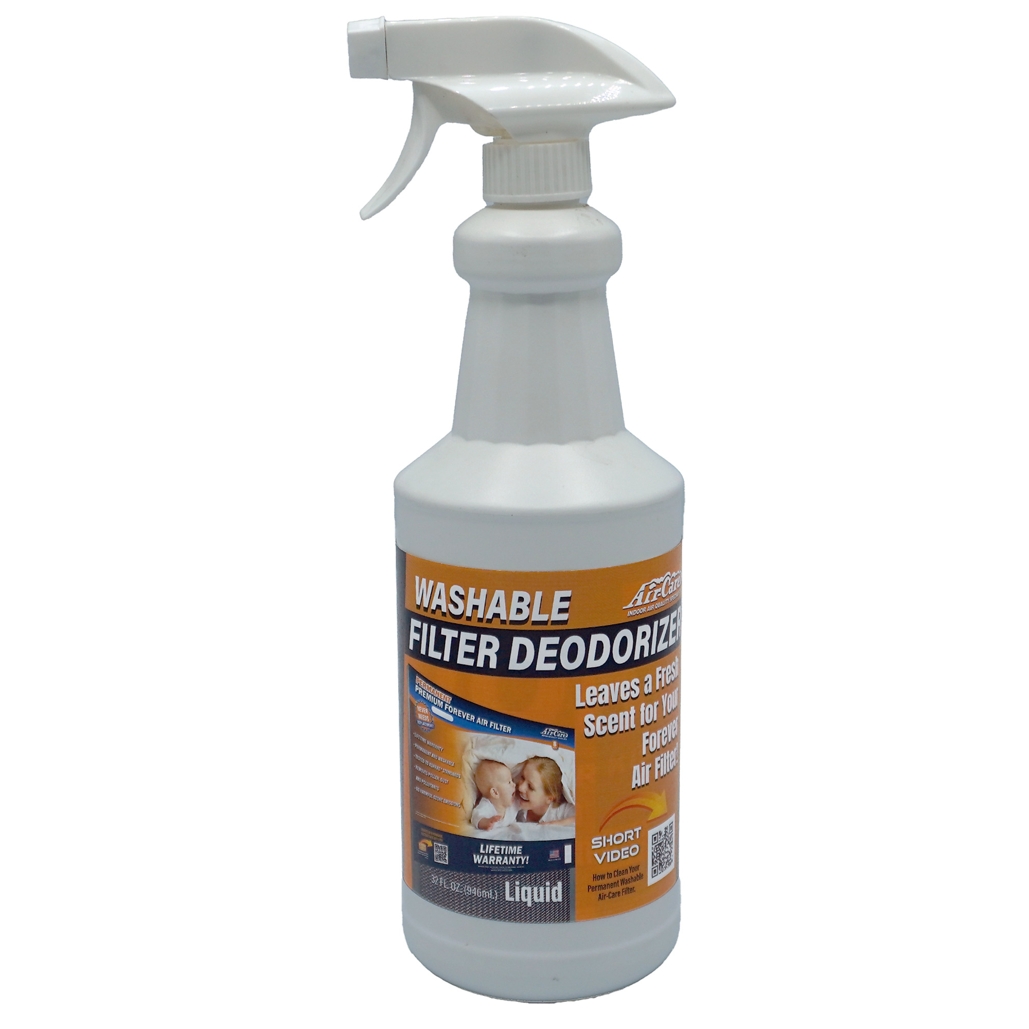 Air-Care, Washable Filter Deodorizer, Height 2 in, Width 2 in, Model# SACH0064